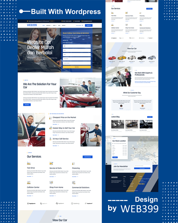 Sample car dealer website design in Dengkil