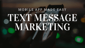 Text message marketing