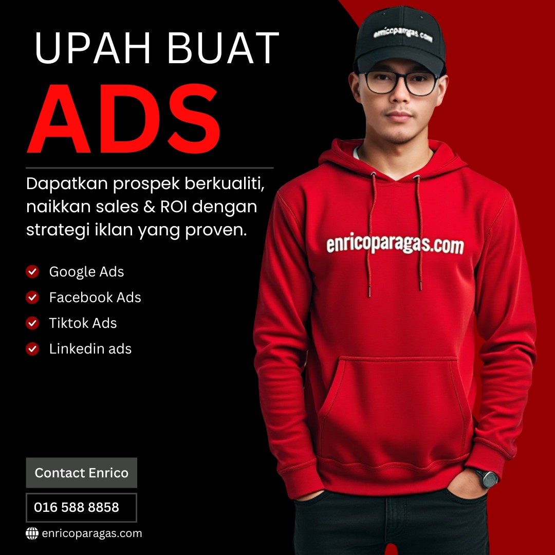 Upah Buat Ads – Google, Facebook & TikTok